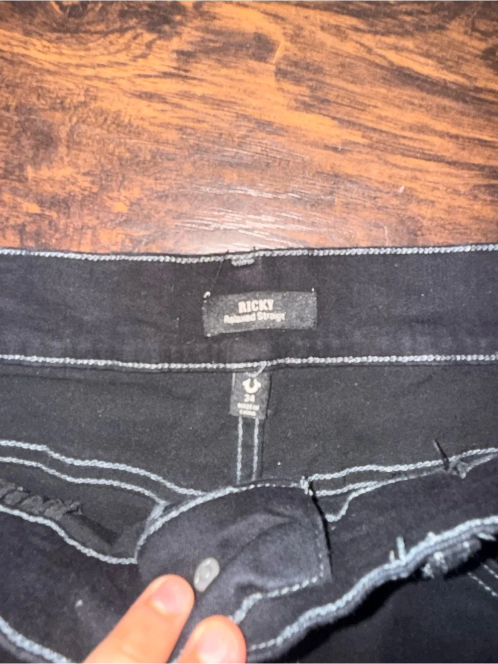True Religion Black Women's Denim Bermuda Shorts